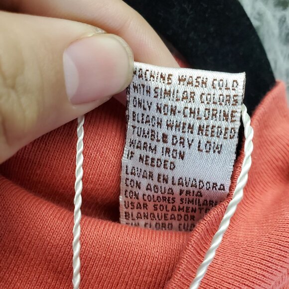 Carolyn Taylor Top Womens Large Orange Sleeveless Mock Neck Cotton Casual *NWT* - Picture 3 of 9